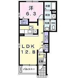 パルテ・カナーレ3 1LDKの間取図画像