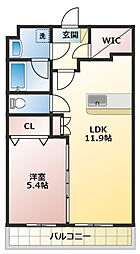 PREMISTGOTO 1LDKの間取図画像