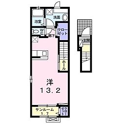 メゾン・ド・エクセレンス6 ワンルームの間取図画像