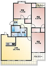 アムラートハウスA 3LDKの間取図画像