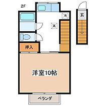 長野県松本市大字新村（賃貸アパート1K・2階・33.12㎡） その2