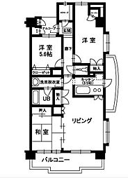 マンションEL・ドラード 3LDKの間取図画像