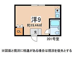 新村ビル ワンルームの間取図画像