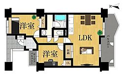 浜松ダイカンプラザ 2LDKの間取図画像