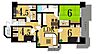 間取り：【layout】全居室収納付きの4LDKです。水回り動線がまとまっていて便利です。