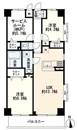間取図画像 2SLDK