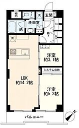 間取図画像 2LDK