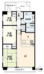 ライオンズガーデン横濱寺尾オークステージ 3LDKの間取図画像