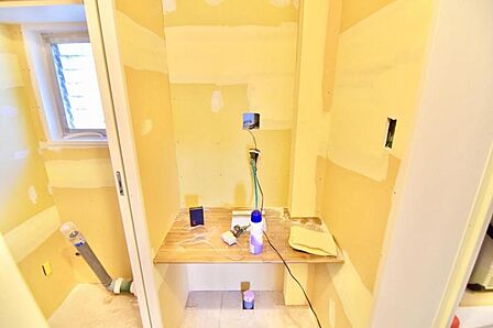 一日の始まりと終わりは洗面化粧台から。清潔感と機能性を備えたパウダールームです。
