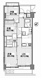 ヒルクレスト西横浜 3LDKの間取図画像