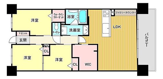 各部屋への動線...