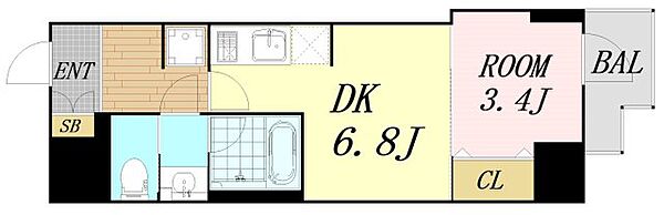 大阪府大阪市西区京町堀2丁目(賃貸マンション1DK・3階・29.80㎡)の写真 その2