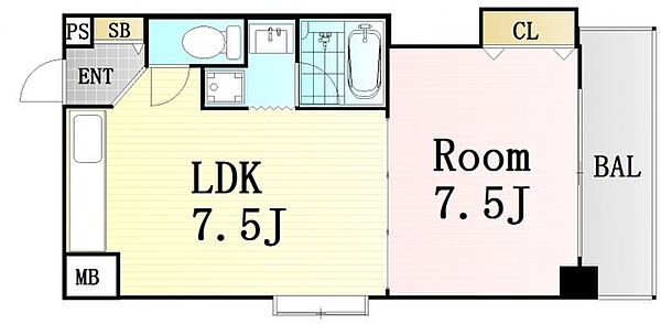 晋栄一番館 ｜大阪府大阪市北区本庄西2丁目(賃貸マンション1LDK・6階・39.00㎡)の写真 その2