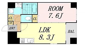 大阪府大阪市福島区福島1丁目（賃貸マンション1LDK・6階・38.70㎡） その2