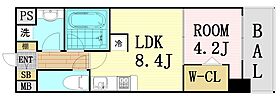 大阪府大阪市北区堂島2丁目（賃貸マンション1LDK・8階・31.91㎡） その2