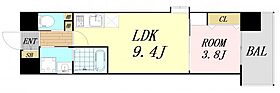 大阪府吹田市豊津町（賃貸マンション1LDK・7階・33.44㎡） その2