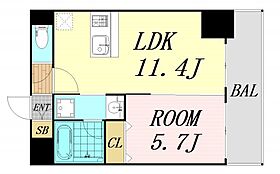 大阪府大阪市淀川区宮原1丁目（賃貸マンション1LDK・14階・38.94㎡） その2