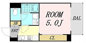 大阪府大阪市西区本田1丁目（賃貸マンション1K・5階・23.49㎡） その2