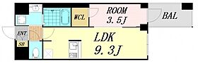 大阪府大阪市中央区北久宝寺町1丁目（賃貸マンション1LDK・12階・32.11㎡） その2