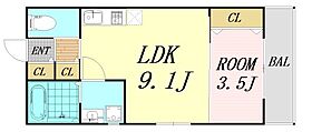 大阪府大阪市淀川区新北野2丁目（賃貸アパート1LDK・2階・30.40㎡） その2