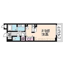 グランデ・カーサ・ケイ 3階1Kの間取り