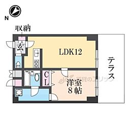ルミエール間宮 1LDKの間取図画像