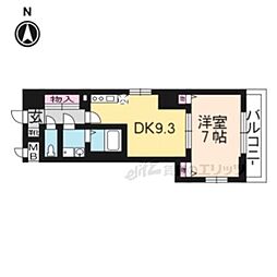 CITYSPIRE浜大津駅前 1LDKの間取図画像