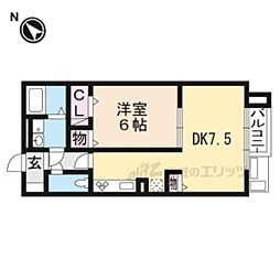 ホルツ 1LDKの間取図画像