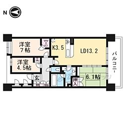 ヴィーナススクエア 3LDKの間取図画像