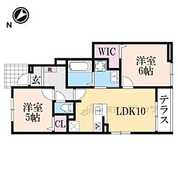 セレスティアII 2LDKの間取図画像