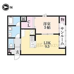 レフレール 1LDKの間取図画像