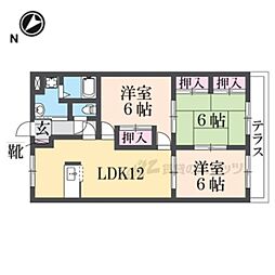 ビューパレスHYS 3LDKの間取図画像
