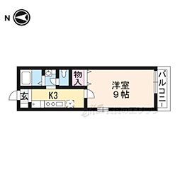NF別保ハイツ 1Kの間取図画像