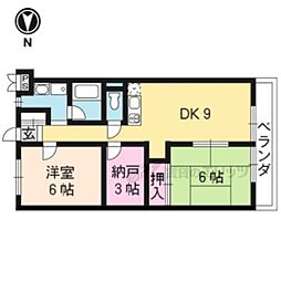 リイツマンション 2DKの間取図画像