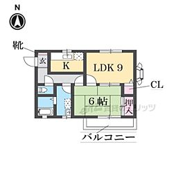アネックス 1LDKの間取図画像