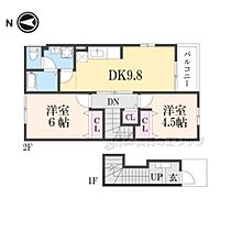 滋賀県長浜市平方南町（賃貸アパート2LDK・2階・51.67㎡） その2