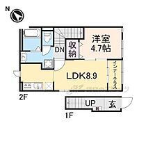 仮称）東沖野アパート新築工事 201 ｜ 滋賀県東近江市東沖野１丁目（賃貸アパート1LDK・2階・42.34㎡） その2