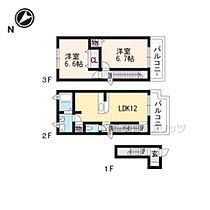 コータ・コートＤ 205 ｜ 滋賀県近江八幡市堀上町（賃貸アパート2LDK・2階・62.87㎡） その2