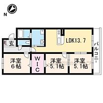 滋賀県守山市勝部２丁目（賃貸マンション3LDK・3階・67.10㎡） その2