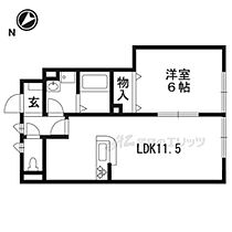 滋賀県栗東市目川（賃貸アパート1LDK・1階・40.70㎡） その2