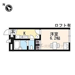 JR東海道・山陽本線 南彦根駅 徒歩28分の賃貸アパート 1階1Kの間取り