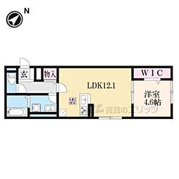 SPARSA 1階1LDKの間取り