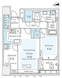 間取図画像 2LDK
