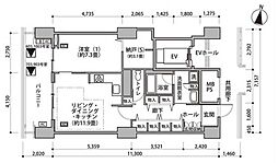 東雲キャナルコートCODAN16号棟 10階1SLDKの間取り