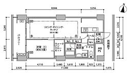 東雲キャナルコートCODAN16号棟 4階1LDKの間取り