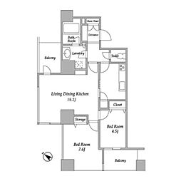 間取図画像 2LDK
