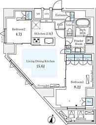 間取図画像 2LDK