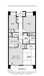 ビレッジハウス潮見タワー 3LDKの間取図画像