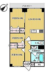 秀和清澄レジデンス 3LDKの間取図画像