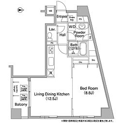 コンフォリア銀座EAST 1LDKの間取図画像